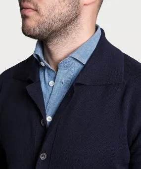 Wool Polo Cardigan