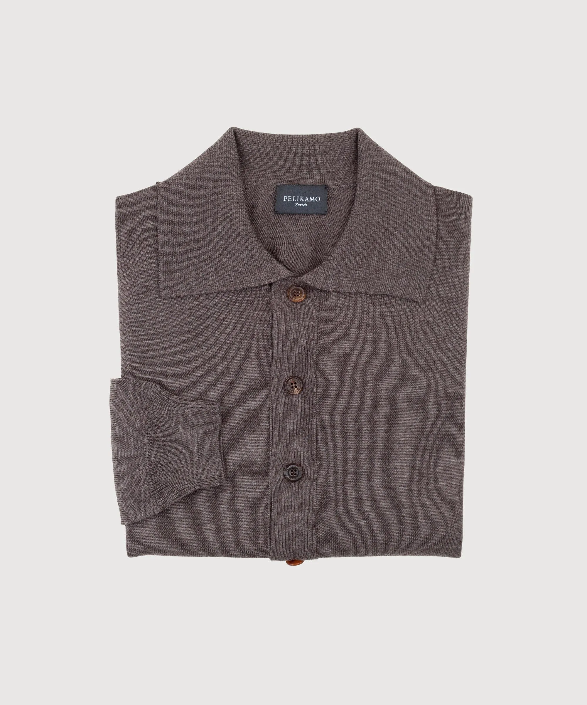 Wool Polo Cardigan