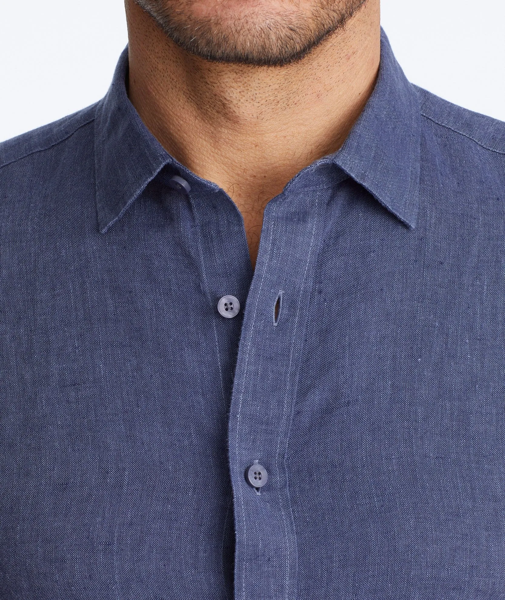 Wrinkle-Resistant Linen Short-Sleeve Araujo Shirt - FINAL SALE