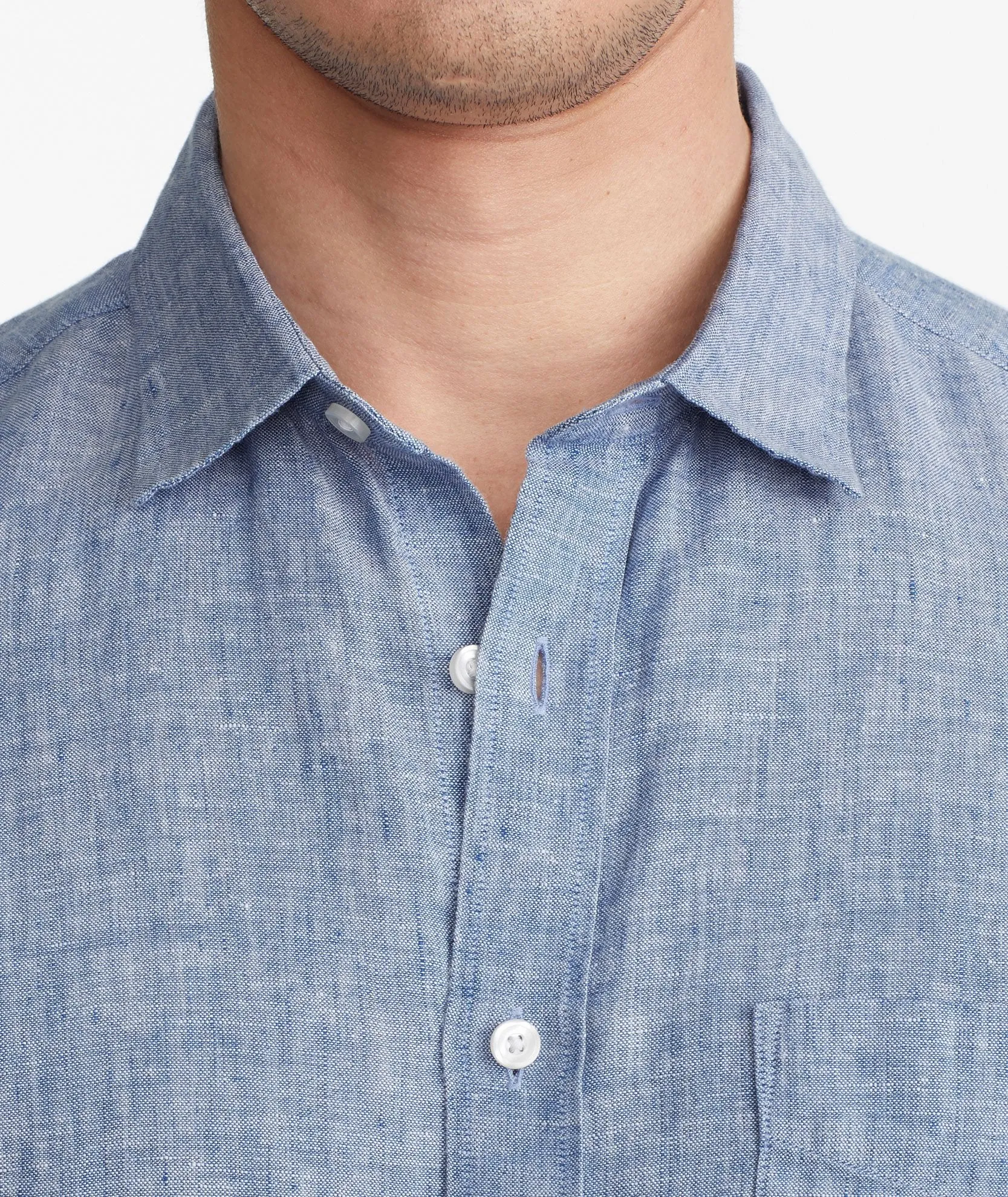 Wrinkle-Resistant Short-Sleeve Linen Valente Shirt - FINAL SALE