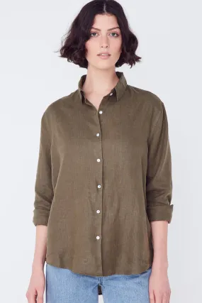 Xander Linen Thyme LS Shirt