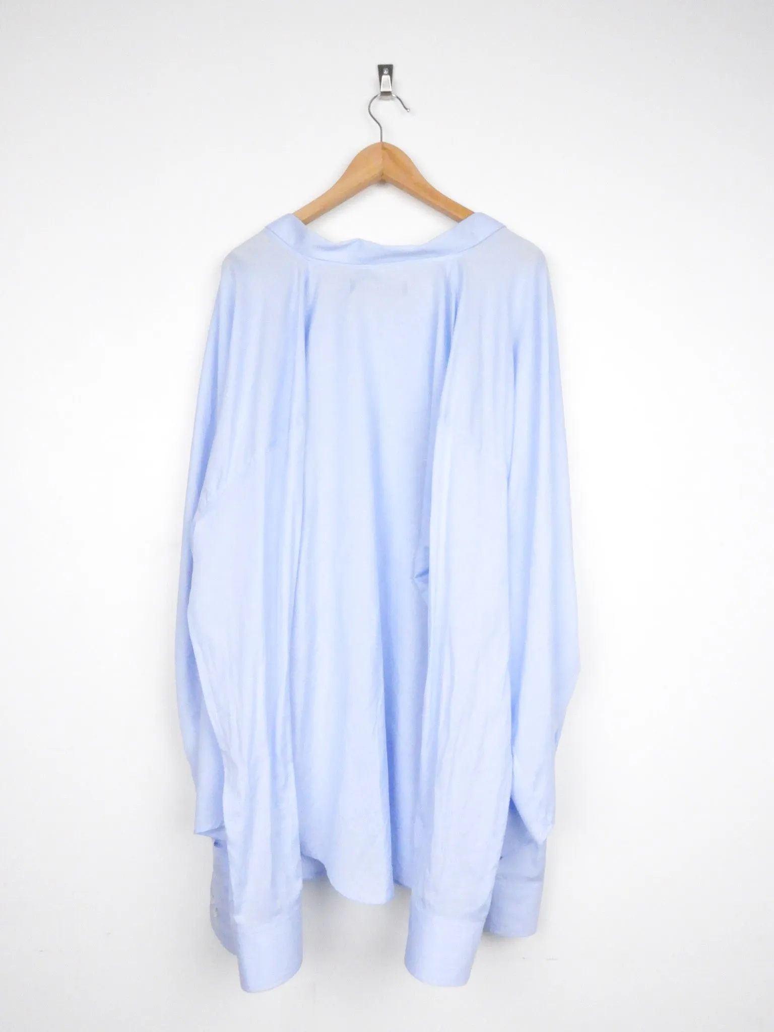 Y/Project Blue Cotton Oversized Shirt Dress - S